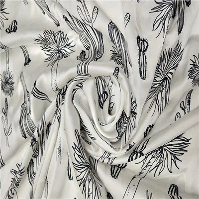 Tissu d'impression numérique satiné