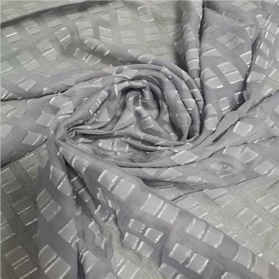 Tissu de mousseline extensible soyeux